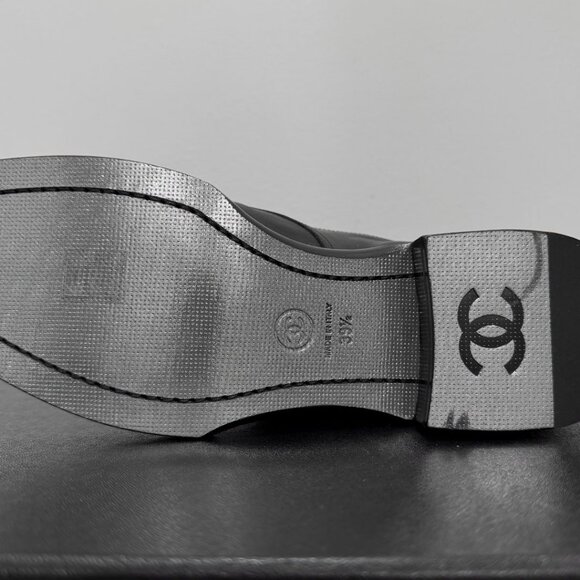 Chanel 2020-2021 Logo Combat Boots - Picture 7 of 12